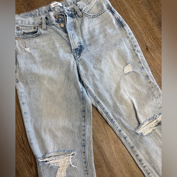 Pistola • Charlie High Rise Distressed Straight Jeans - Picture 7 of 16